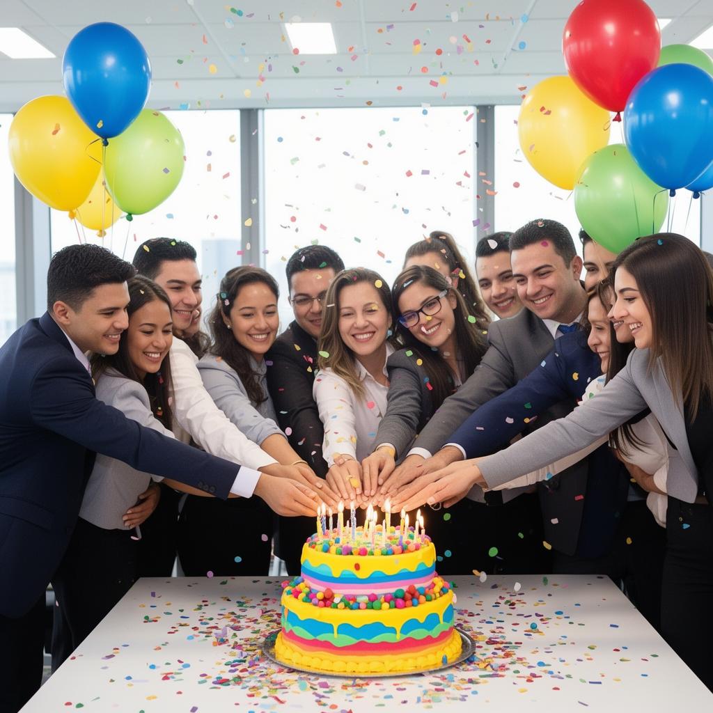 Aniversário corporativo — celebração